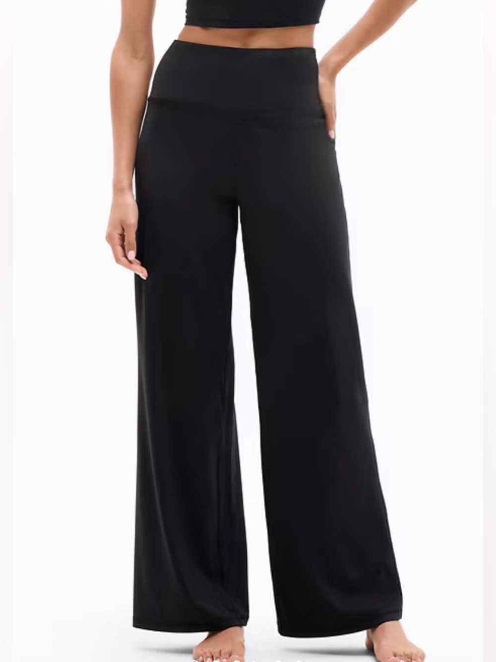 ATHLETA  Elation High-Waist Wide-Leg Women’s Pants - Black